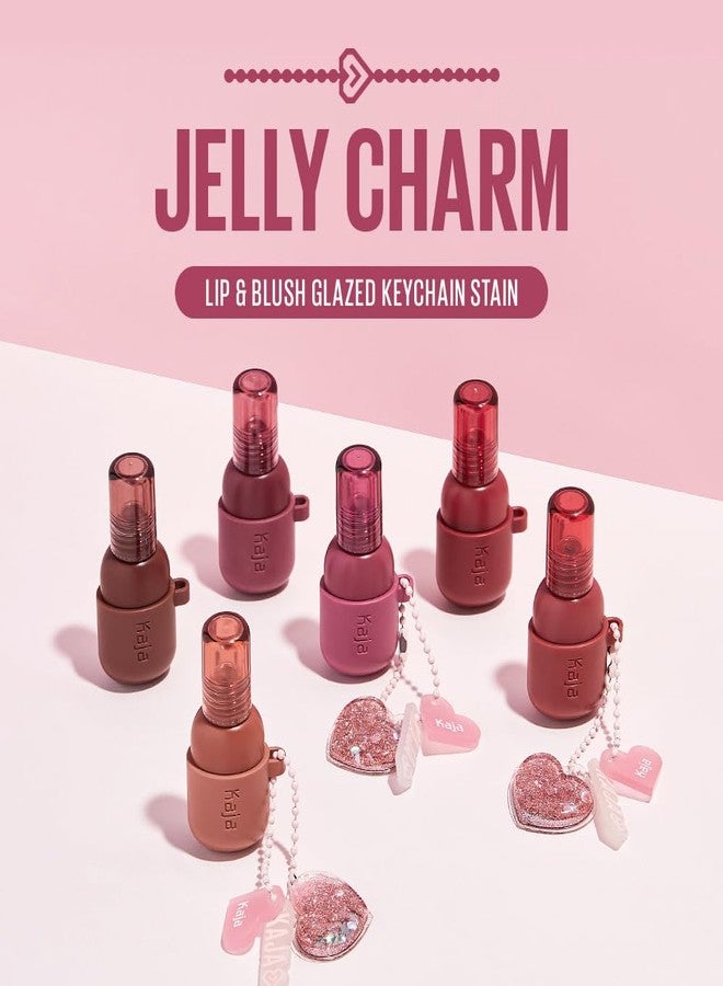 Kaja Lip & Blush Glazed Keychain Stain - Jelly Charm 06 Mocha Glaze | with Triple Berry Complex, Lemon Fruit Extract & Olive Squalane, Hydrating, Long Lasting Lip Tint - Image 2